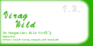 virag wild business card